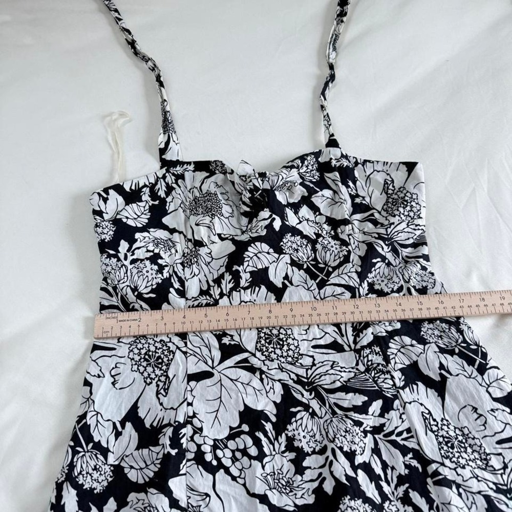 y2k forever‎ black and white floral halter dress - Picture 5 of 6
